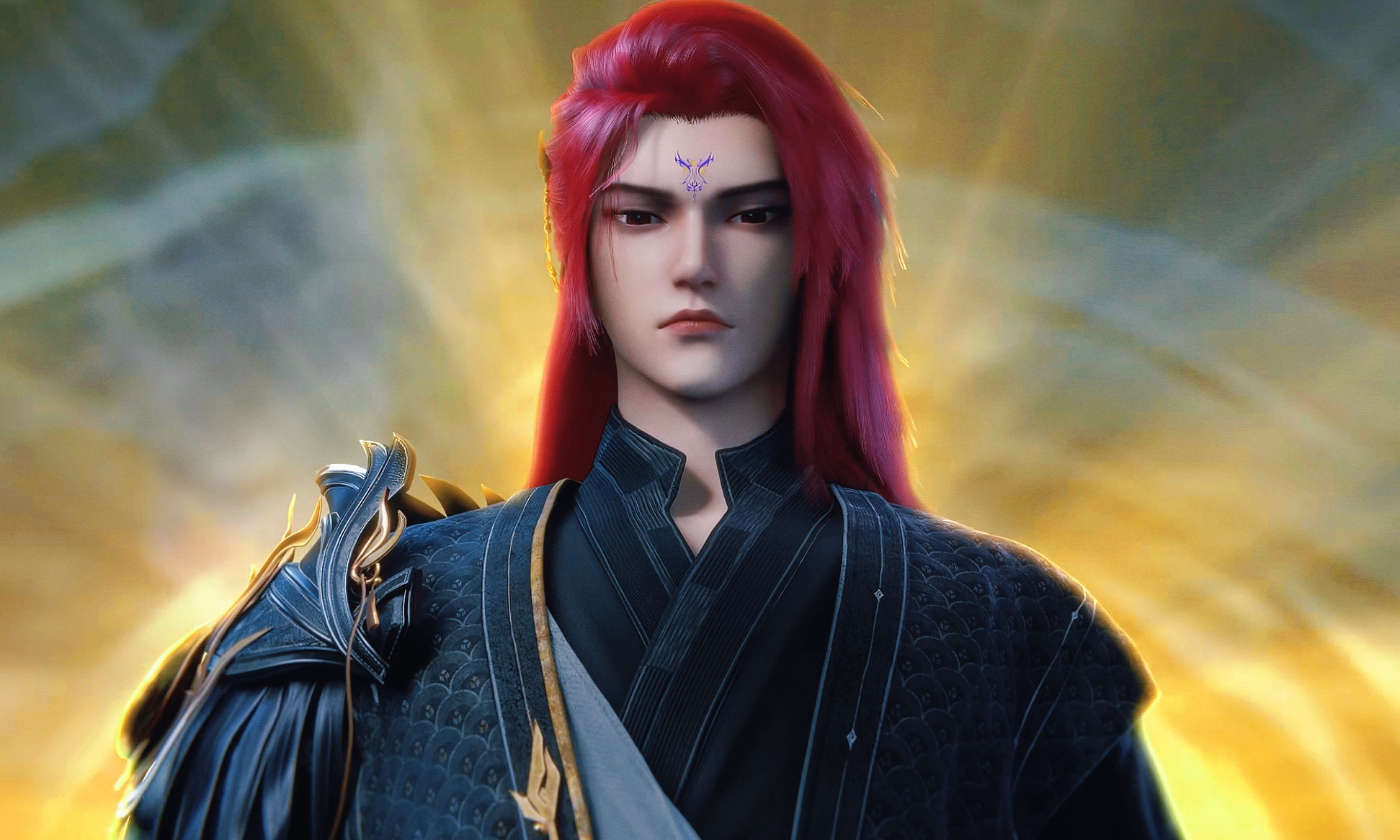 仙逆动画仙逆古神王林Ⅱ截修帅图红发深邃，神秘霸气！​​​