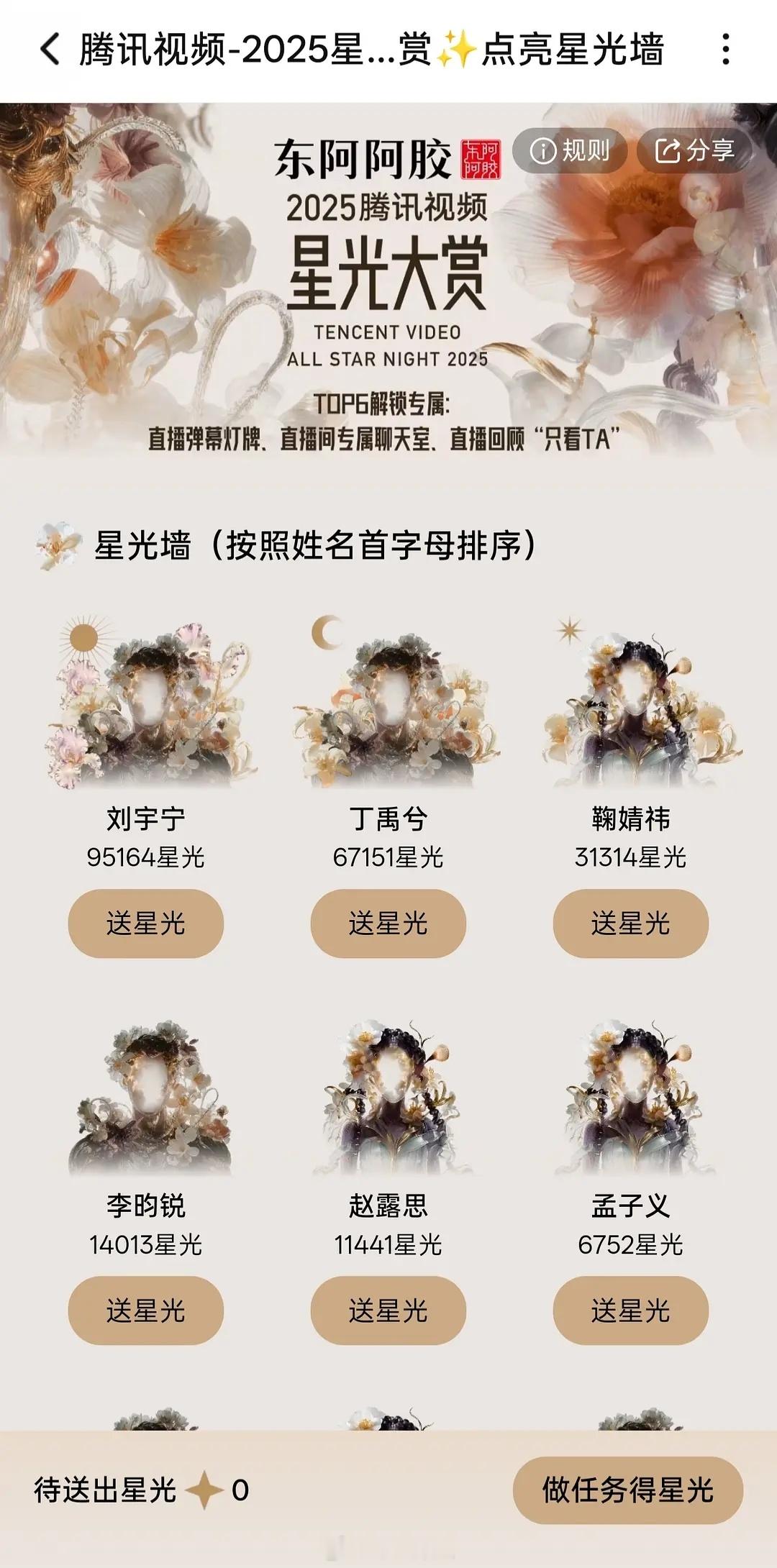 星光大赏这个星光墙是干嘛的啊星光大赏没有85花