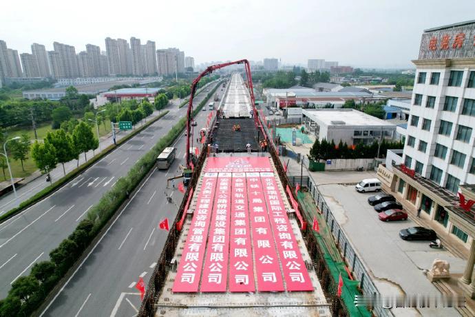 合肥地铁S1号线，这个地方才修建好，6月5日合肥新桥机场S1线3标科岗区间高架桥