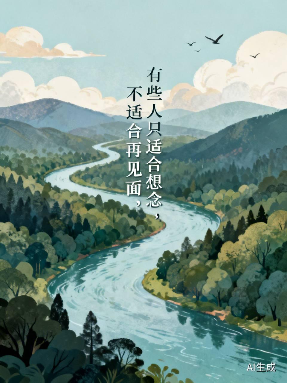 有些人不是不想见，就是怕见了，扰乱了今日的生活，又怕激起旧情，难以释怀。其实