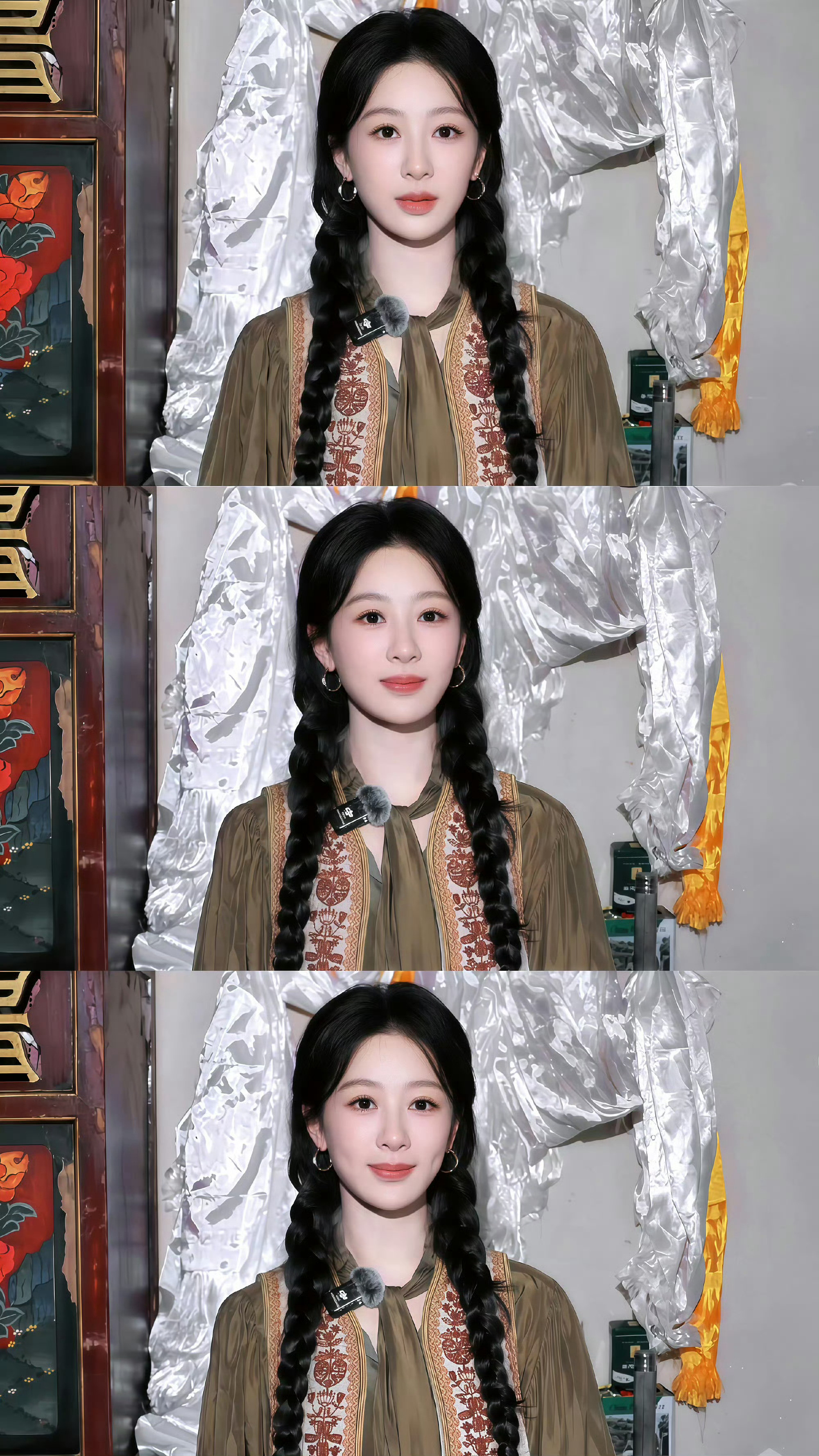 杨紫两套服装好美的啊！好羡慕这么甜美杨紫啊啊