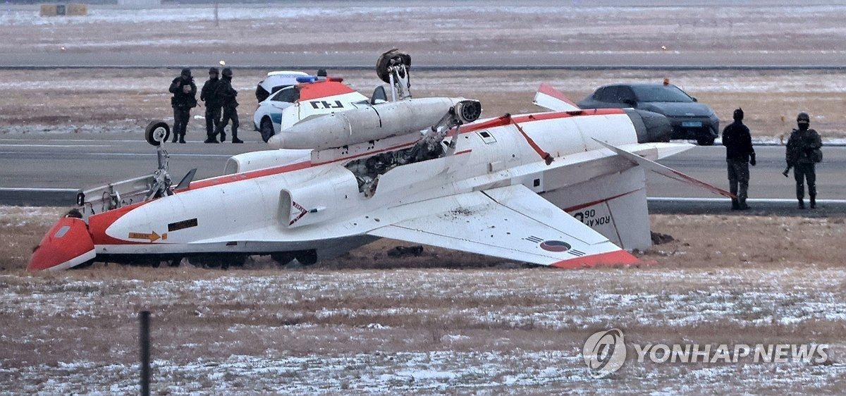 2026年1月2日下午，韩国空军驻光州基地的第1战斗机联队的一架T-50高级教练