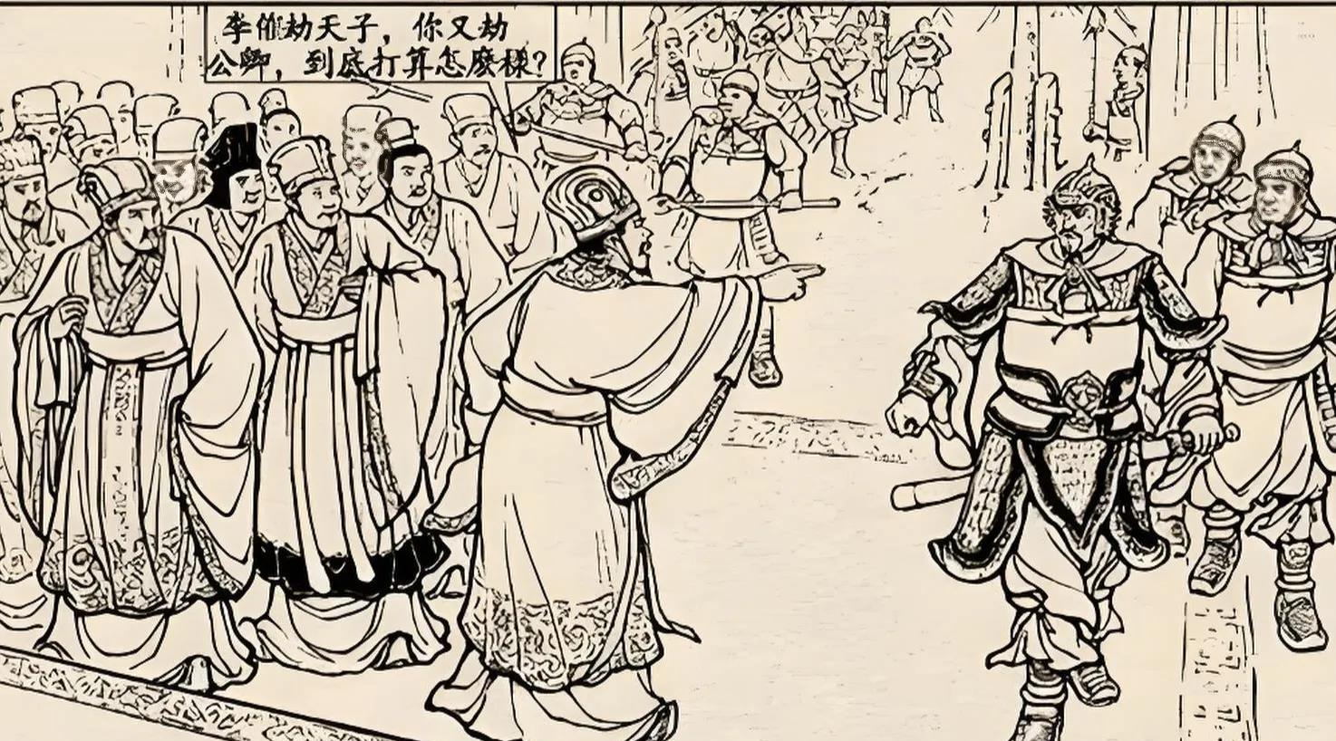 李傕郭汜攻陷长安后，对参与诛杀董卓的大臣展开残酷的清洗。司徒王允作为反董联盟的发