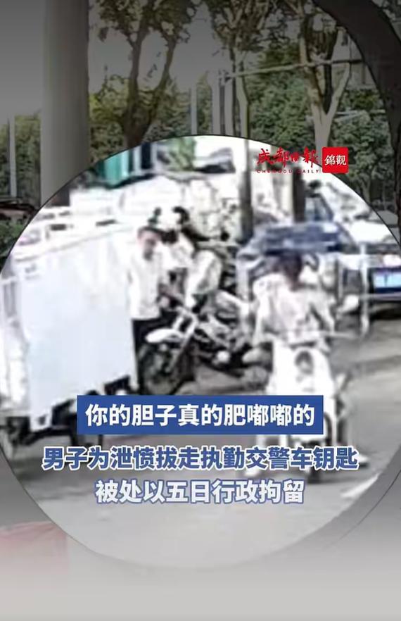 10月1日，中国新闻周刊报道，四川成都高新区天启路，一名男子因为此前违停受