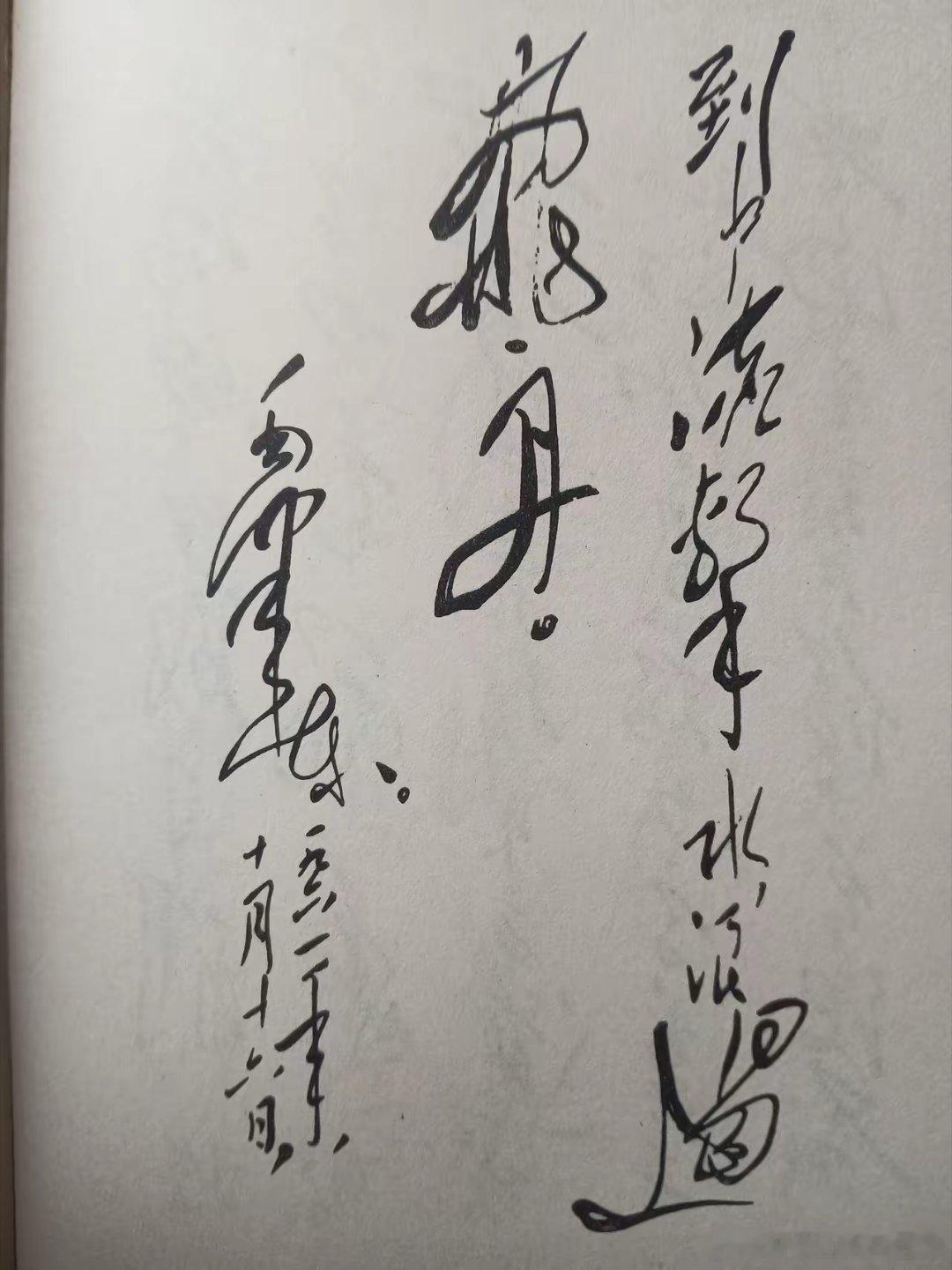 【书法欣赏:到中流击水，浪遏飞舟】这幅潇洒奔放的手写字迹，犹如行云流水，气势