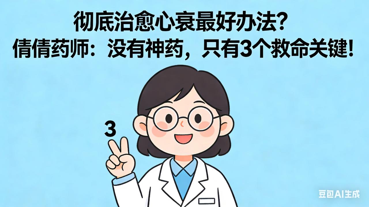 彻底治愈心衰最好办法？药师解惑：这几点才是“救命关键”！大家好，我是倩倩药