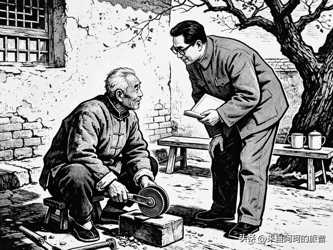 1987年，一个老头蹲在院门口磨锄头，对来采访的人说：“那有啥好记的，就是赶巧了