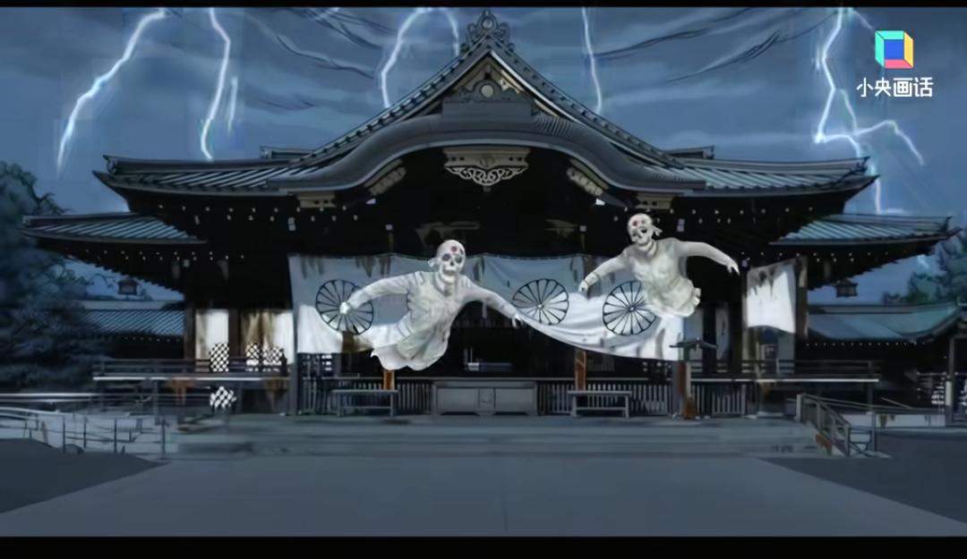 央视网发布的高市早苗拜鬼动画。拜鬼者必败！