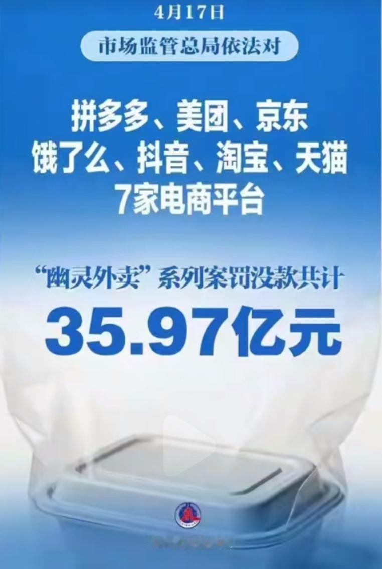 美团以大幅度差额跌出榜首，35.97亿罚单：原来我们薅的羊毛都喂了“幽灵外卖”的