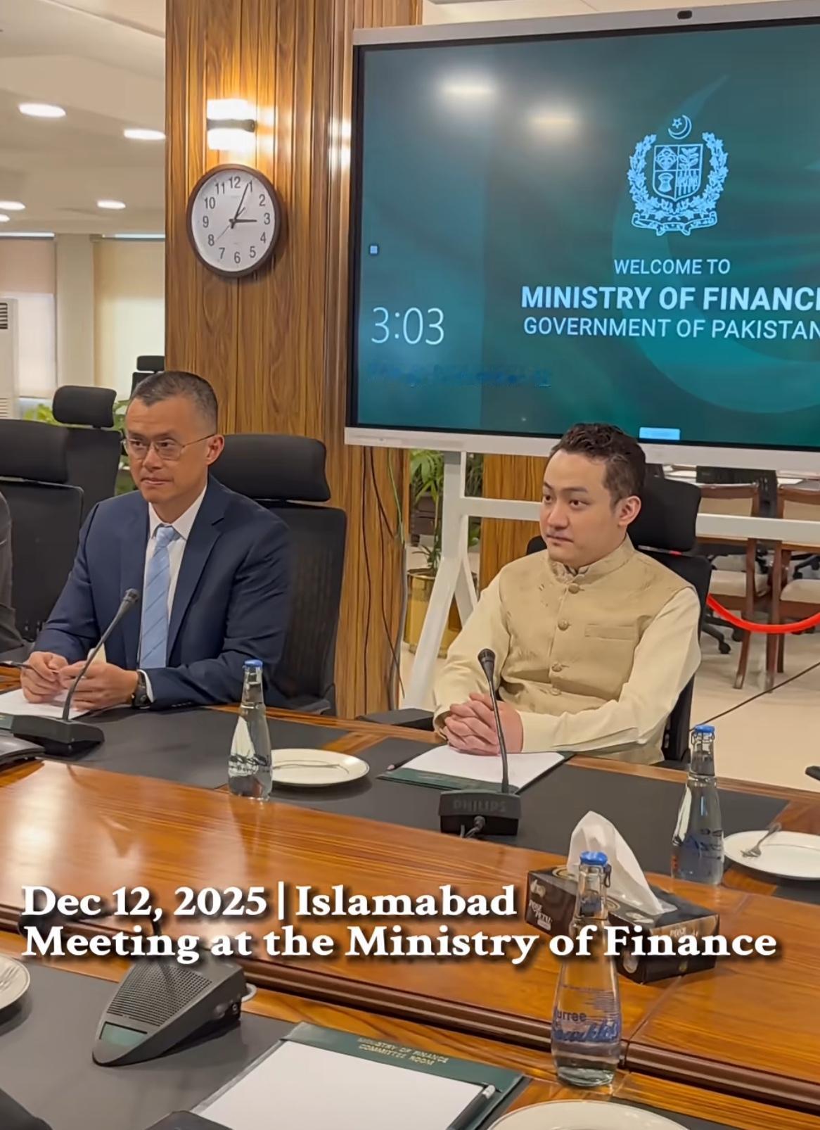 孙宇晨赵长鹏现身巴基斯坦！当地时间12月11日，波场TRON创始人孙宇晨和币