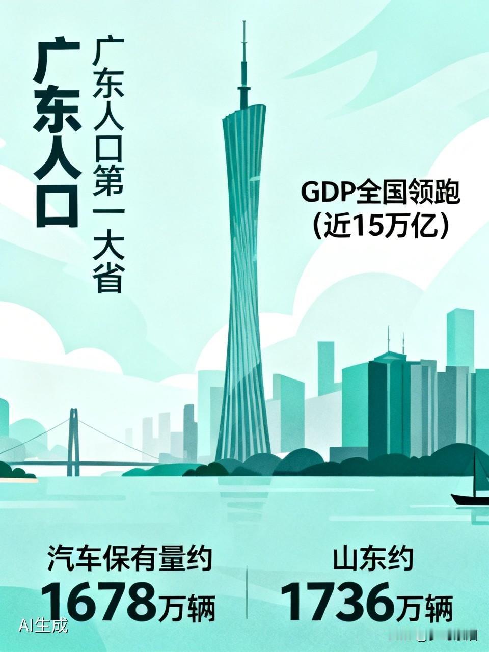 广东人口最多、经济最发达，车辆保有量为啥不是全国最多？是很多家庭买不起吗？