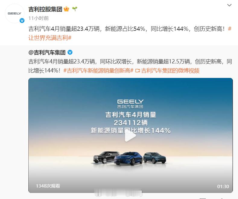 【奇瑞汽车和吉利集团2025年4月销量数据概述】吉利集团奇瑞汽车奇瑞集团202