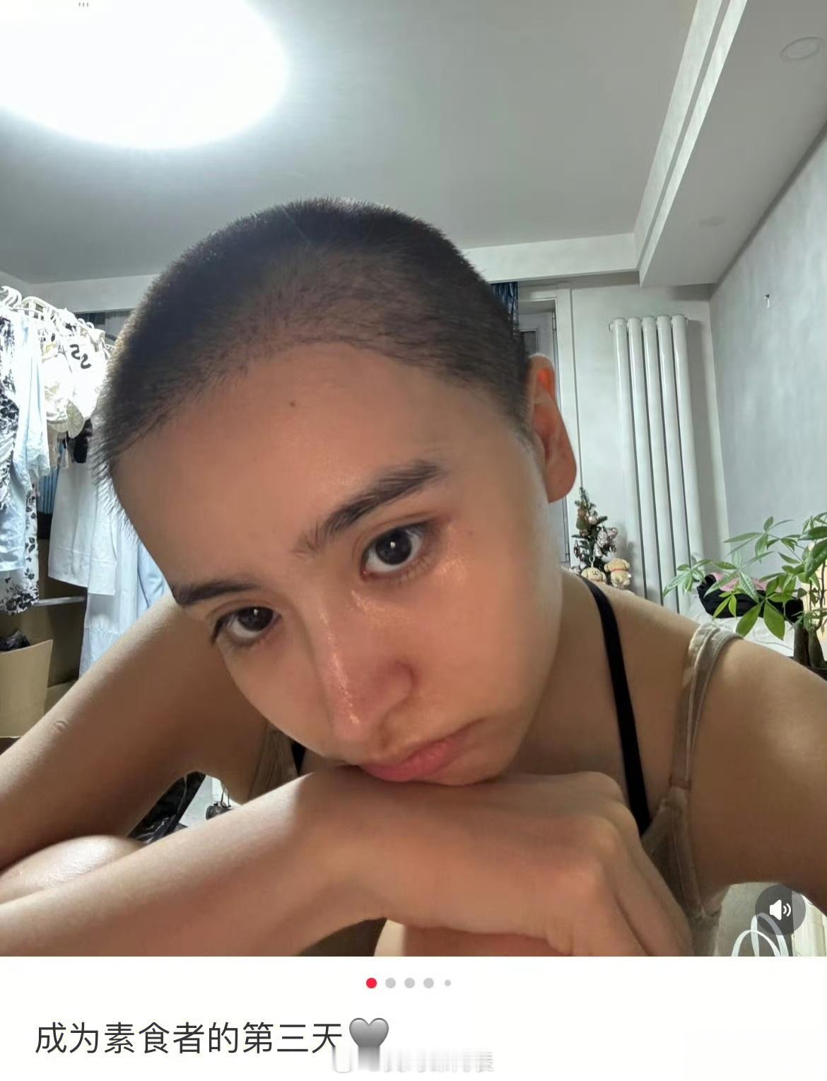 金子涵吃素金子涵开始吃素金子涵发文：成为素食者的第三天，姐开始吃素了​​​