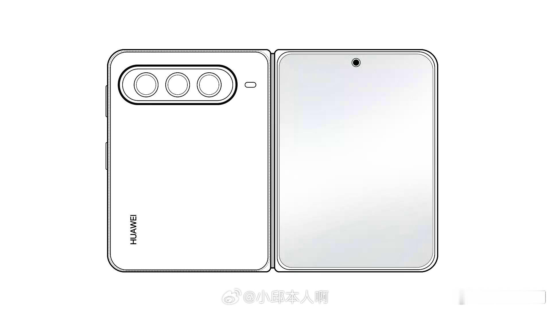 继小折叠旗舰PuraX上市一年仍热度不减，华为再度发力，全新大折叠设计图P