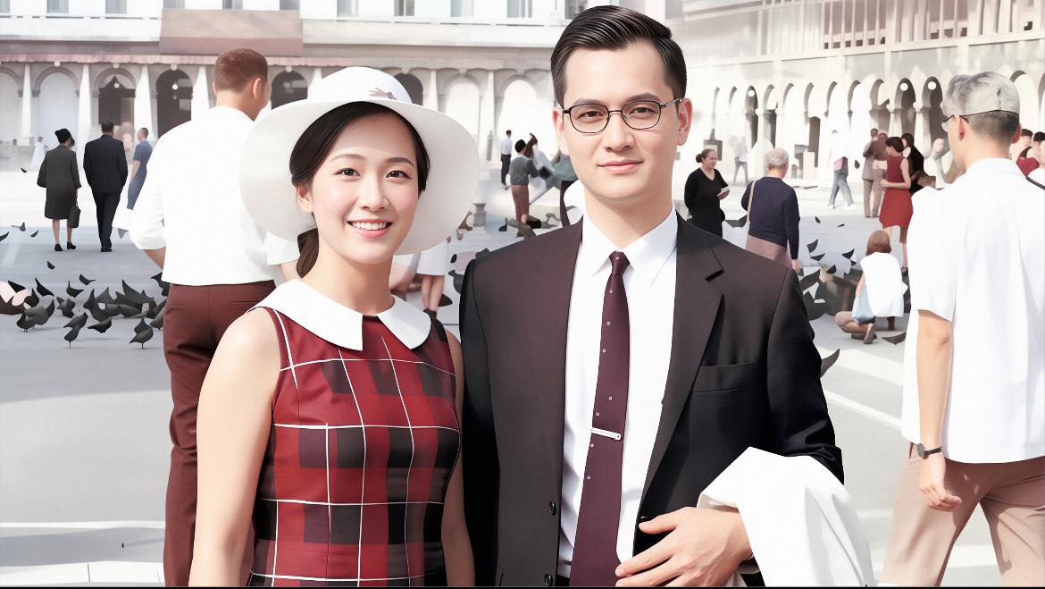 1965年，29岁连战在芝加哥拍下这张照片，英俊潇洒，一身斯文，满身书卷气