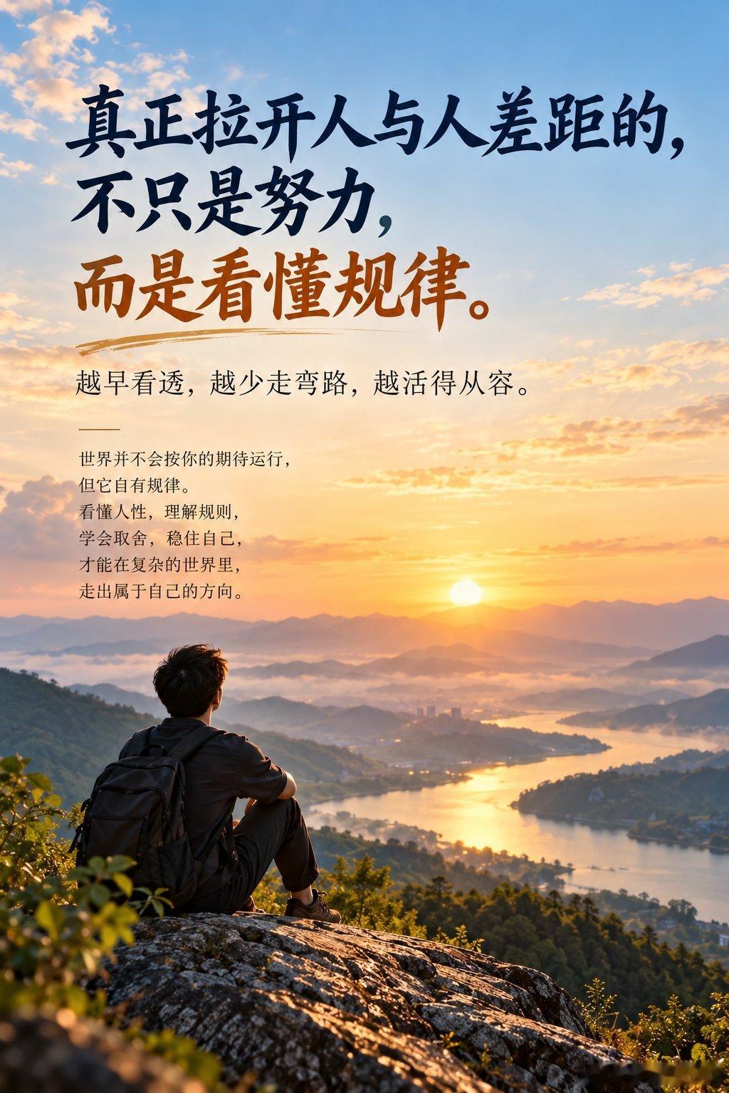 世界运行的20条底层铁律：越早看透，越不迷茫！人这一生，真正的清醒，不只是努力，