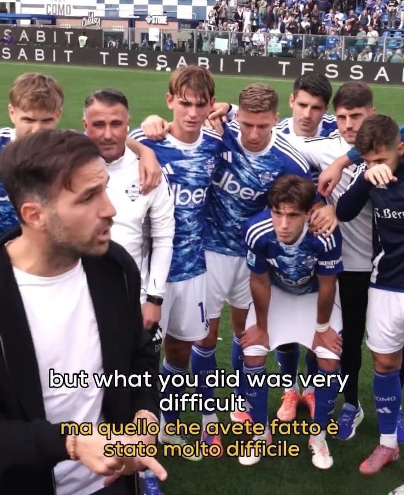 每个人跑起来！继续前进！意甲科莫2:0战胜了尤文图斯，相信很多人都没有想到。