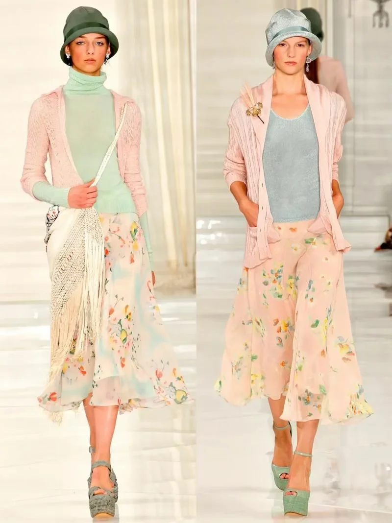 Ralph Lauren2012SS坠入马卡龙复古田园秀场