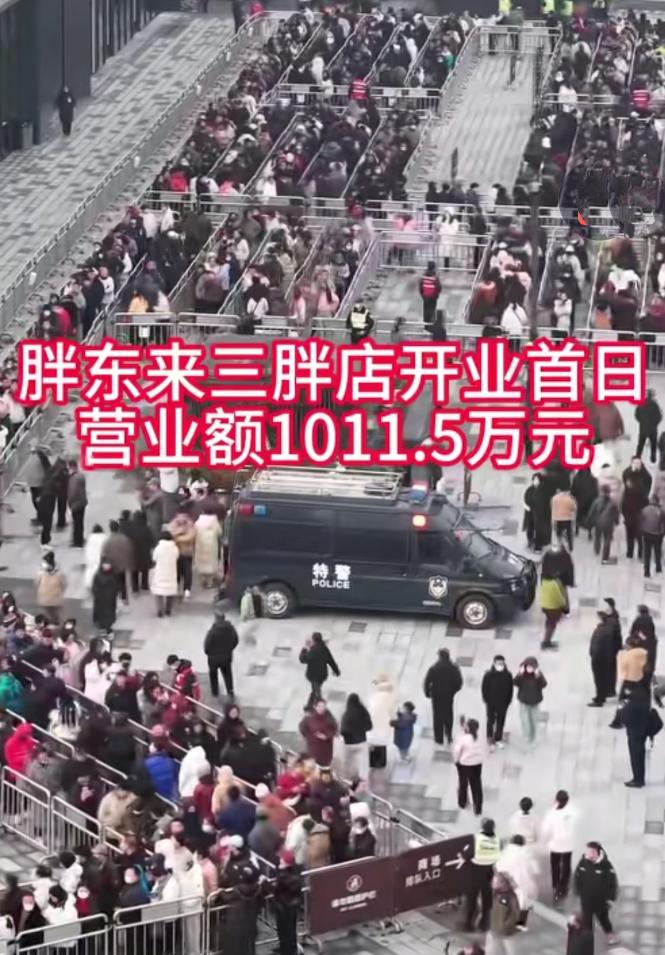 胖东来三胖试营业，看到现场这人流，估计于东来内心说，“这实体店太不好干了，一个试