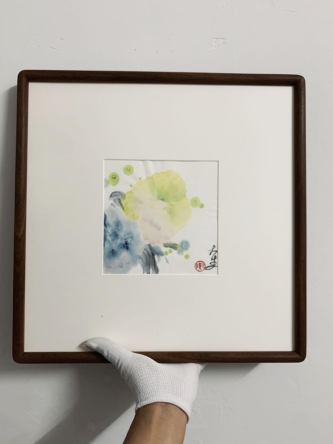 水墨画中式美学手绘花艺术收藏