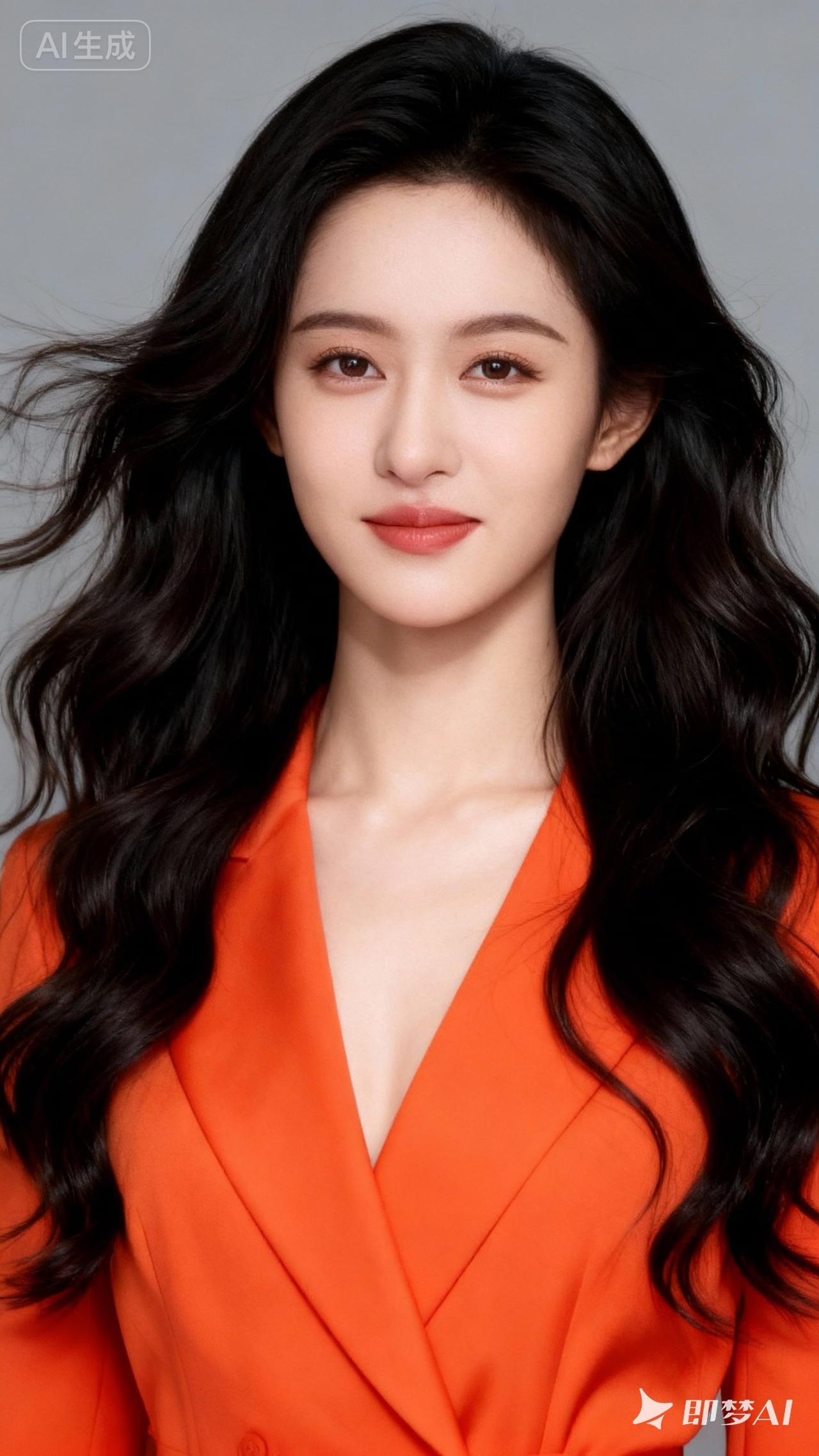 优雅气质，红衣少女，惊艳瞬间