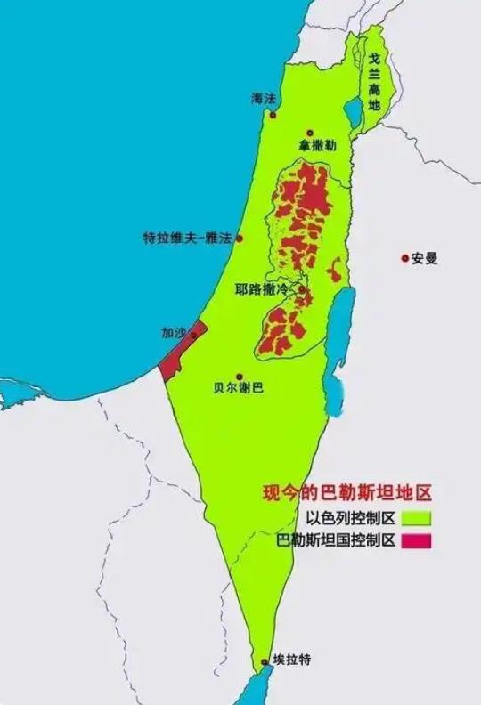 巴勒斯坦消失只是时间问题了，加沙地带将很快消失，以后约旦河西岸也会被慢慢分割占领