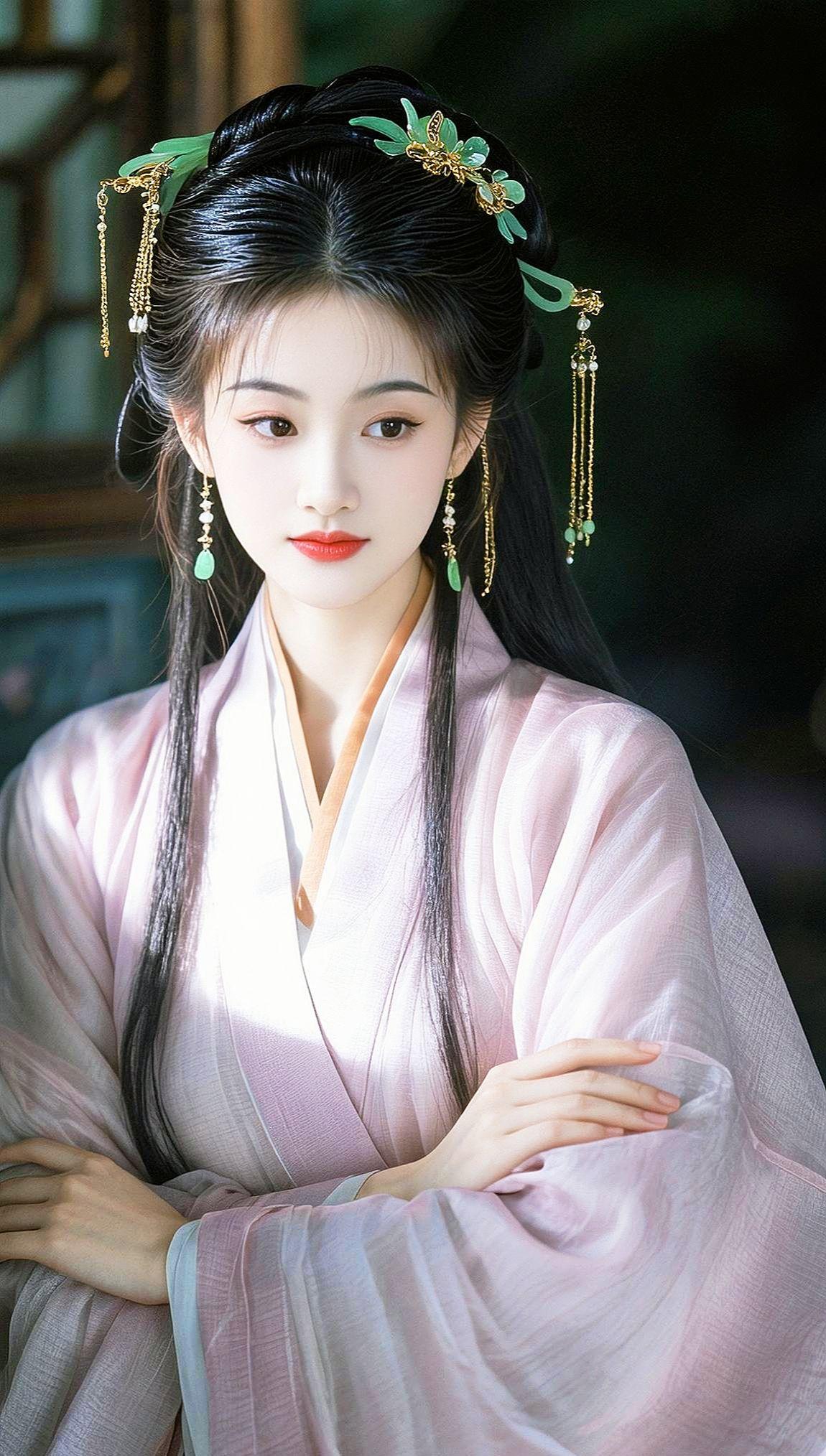 一秒变古装美人古装造型汉服上身满满的温婉古典风古风之美在于意境汉服