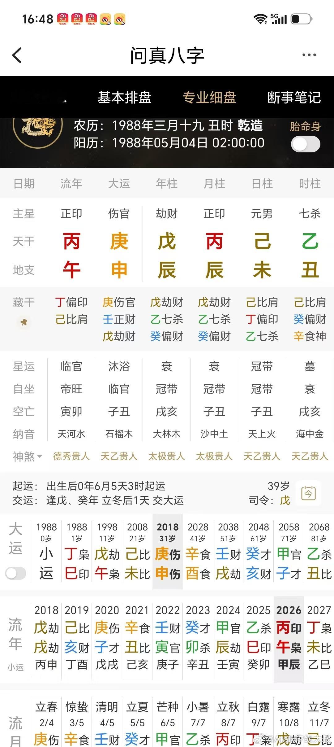 一个快递员的八字：此八字先看是否为从格，时干为乙木，乙木在辰和未都通根，七杀有气