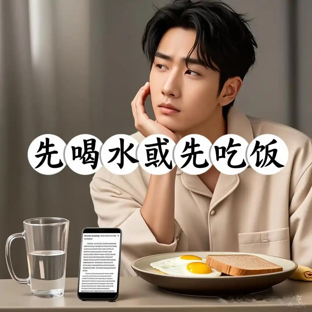 起床到底是先喝水还是先吃饭？结论是先喝温水，再进食。经过一夜睡眠，身体因