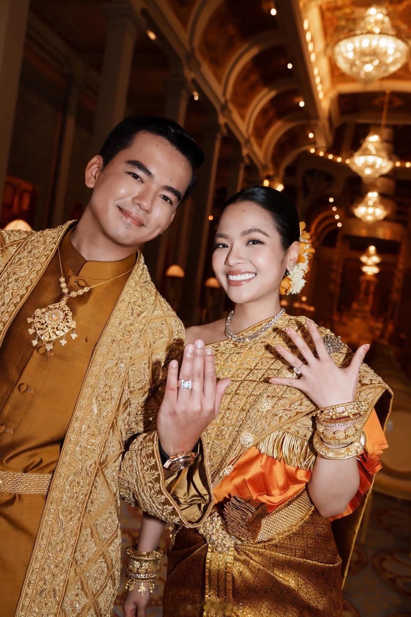 柬埔寨公主大婚柬埔寨王室后裔诺罗敦·彭淑丽雅公主与ING控股集团有限公司董事