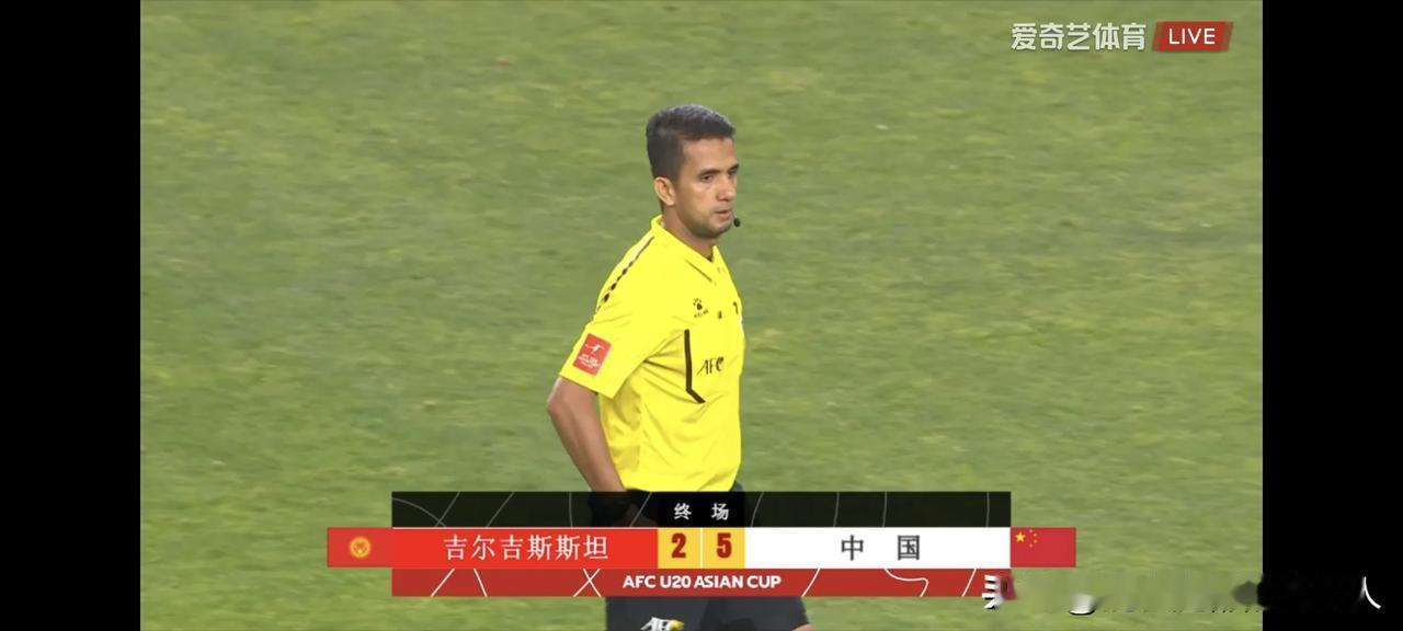 5:2大胜！恭喜U20提前一轮出线！u20亚洲杯小组赛第二轮，中国队5:2战胜