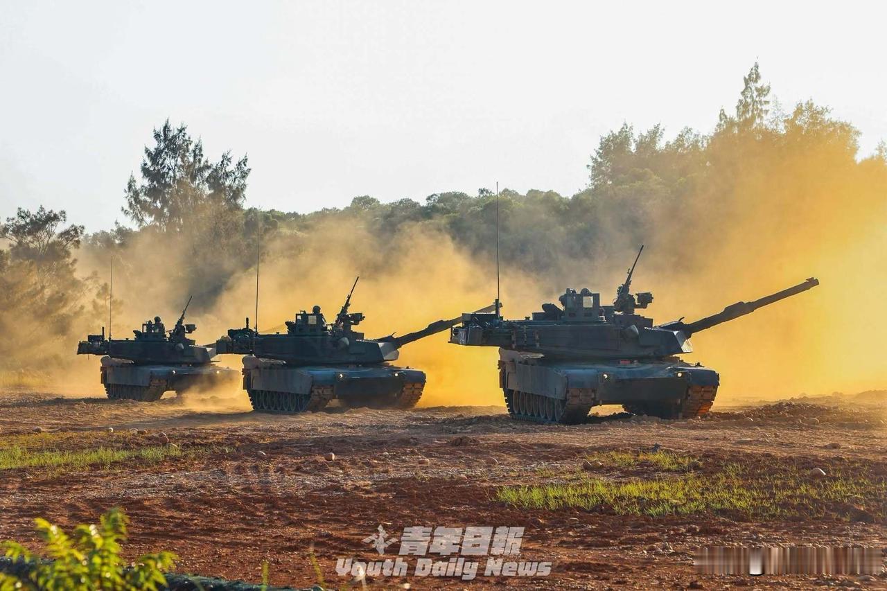 作者加速成长计划伪台陆军联兵第584旅联兵2营战车1连接受美制新式坦克M1A2T