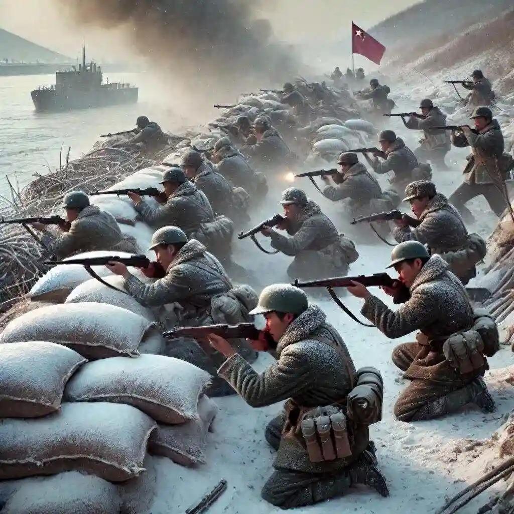 现在有谁敢和中国一战，那得好好掂量掂量。七十年前，1950年10月中国人民志愿