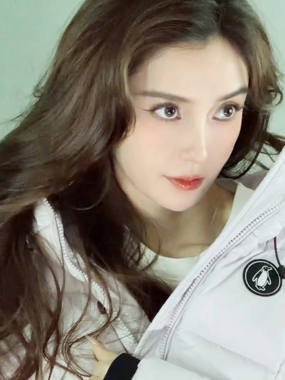 这个初雪对我很好啊是杨颖Angelababy～好久不见还是好漂亮