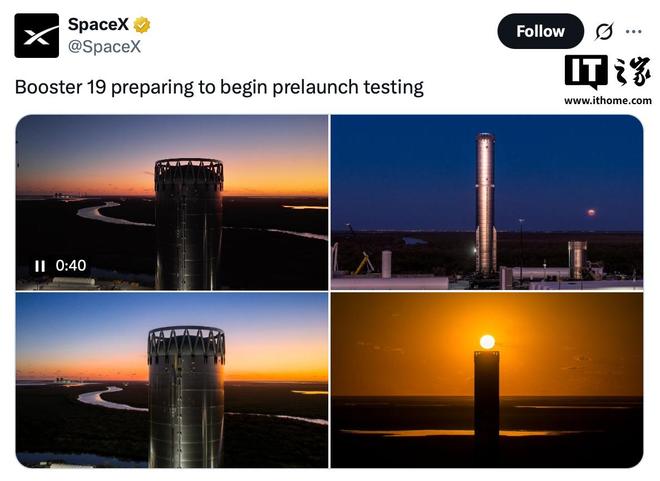 SpaceX展示Booster 19助推器: 托举星舰V3的超级“百吨王”