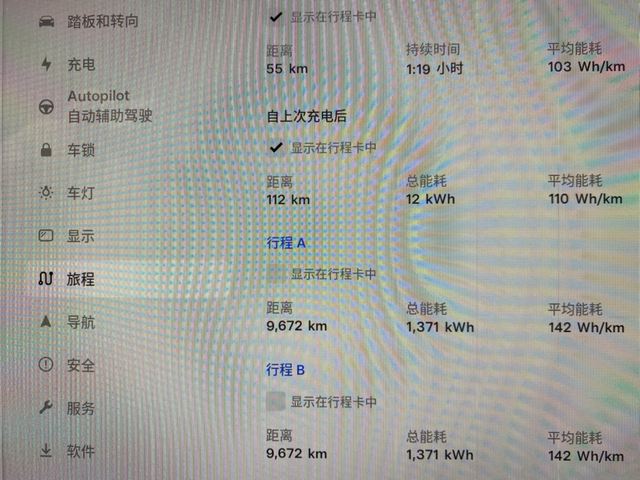 特斯拉长续Y最低能耗气温27度，三人，空调开21度，全程省道，部分高速，高速上