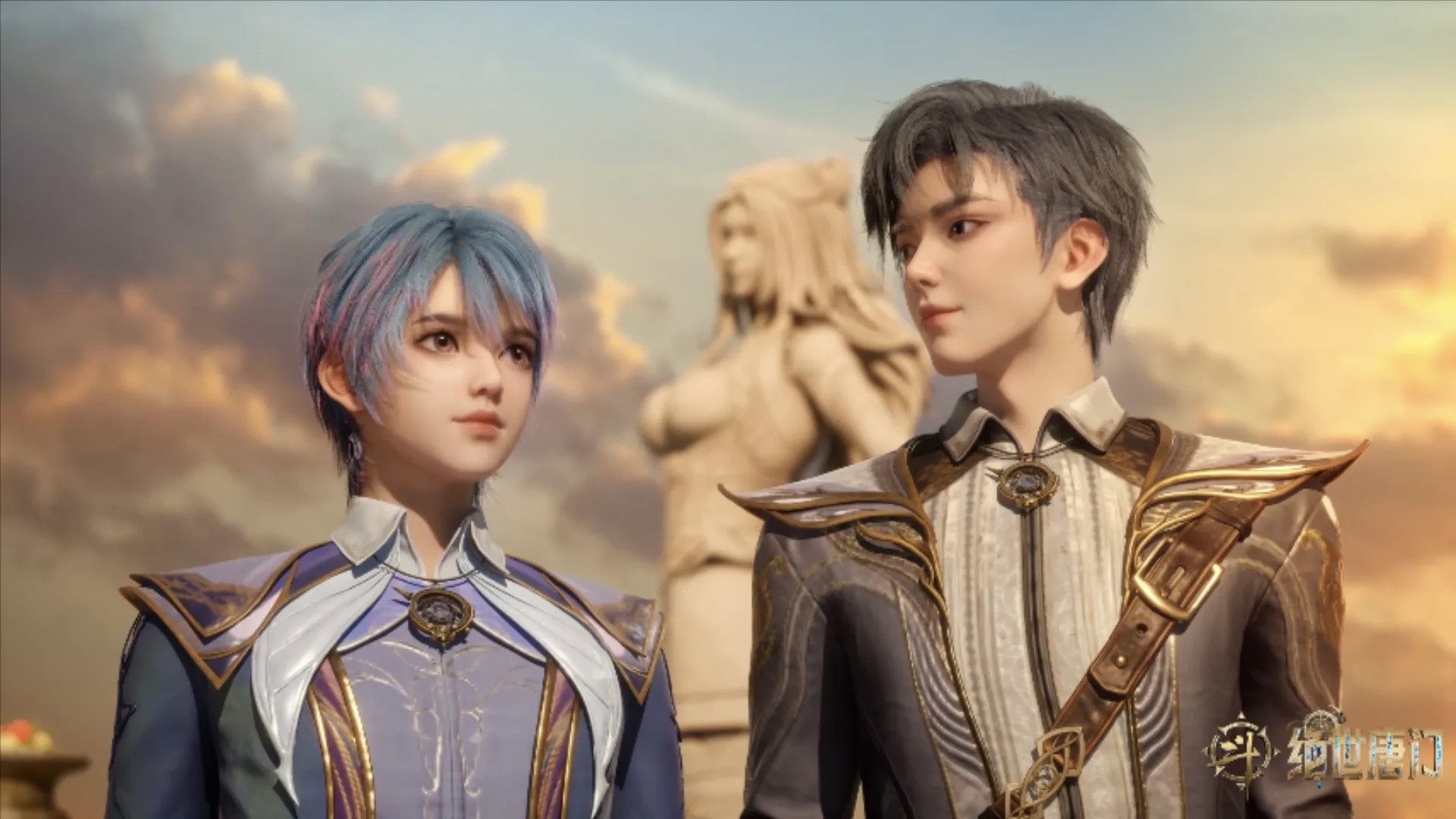 动漫新年迎喜番次元新星计划斗罗大陆2动画霍雨浩vs唐舞桐，浩桐cp情人节壁纸太