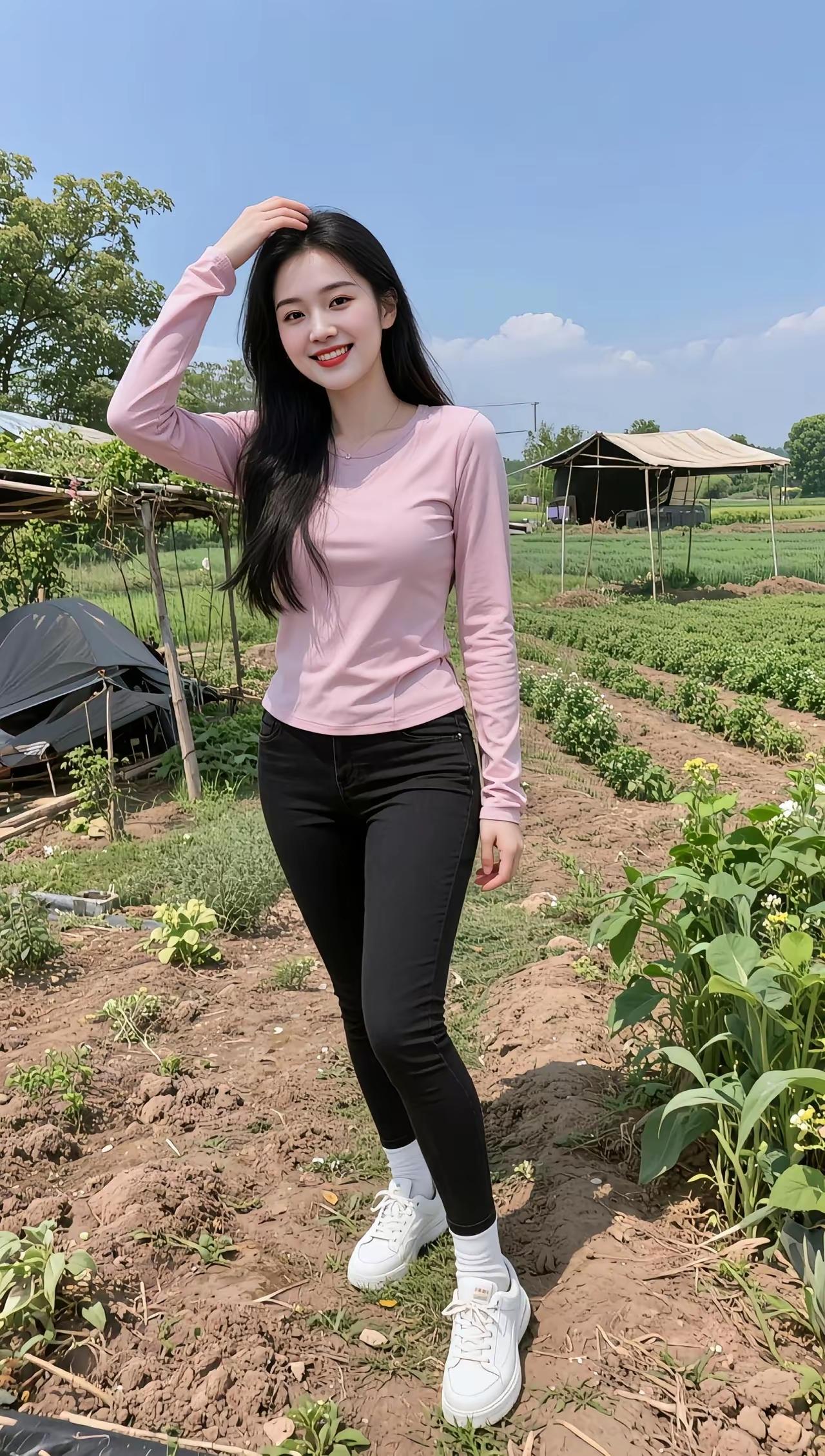 田园风穿搭，甜美少女心，阳光下的清新时光🌸🌞