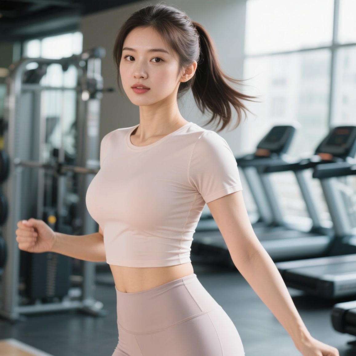 丰乳肥臀健身美眉这身材是上天精心雕刻