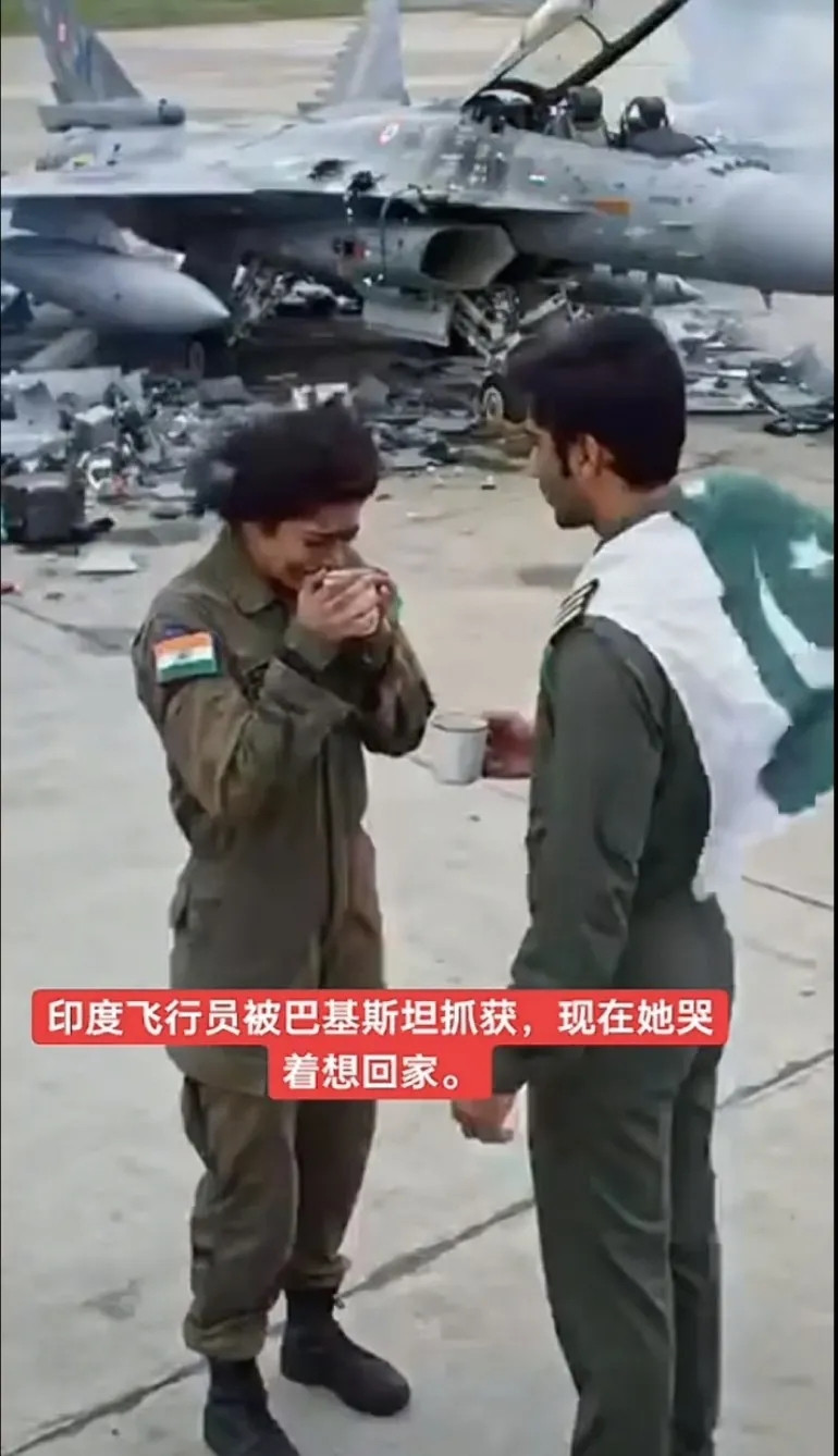 印度飞行员被巴基斯坦抓获，现在她哭着说想回家，让她说:我想留在巴基斯坦开歼10