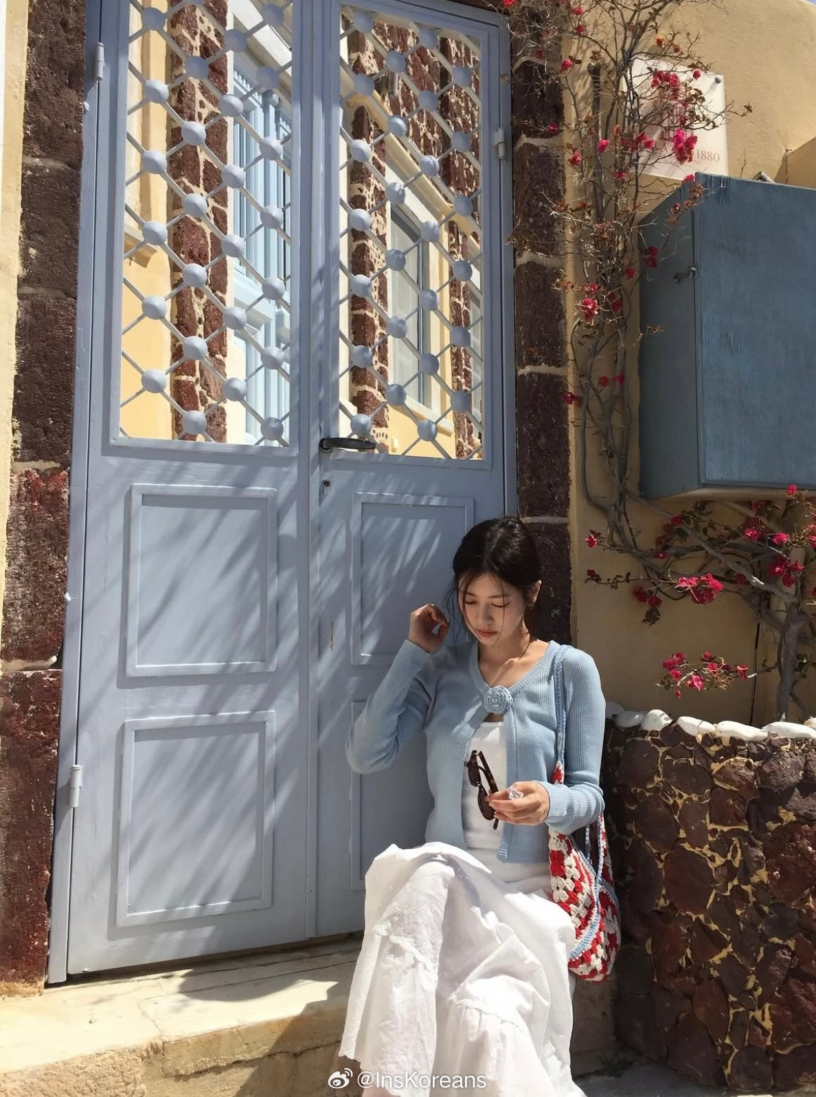 郑素敏郑素敏去希腊旅行啦韩女拍照的氛围感​​​