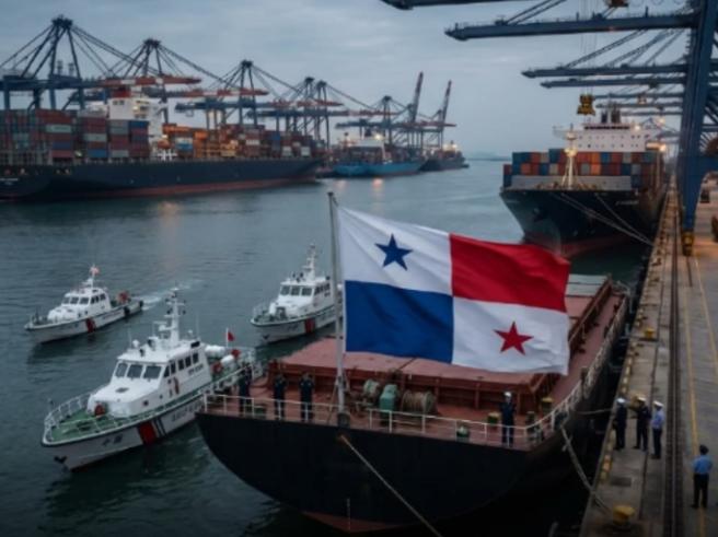 货轮纷纷撤掉巴拿马国旗，这下轮到美国不爽了！短短半个月，中国港口对巴拿马籍船
