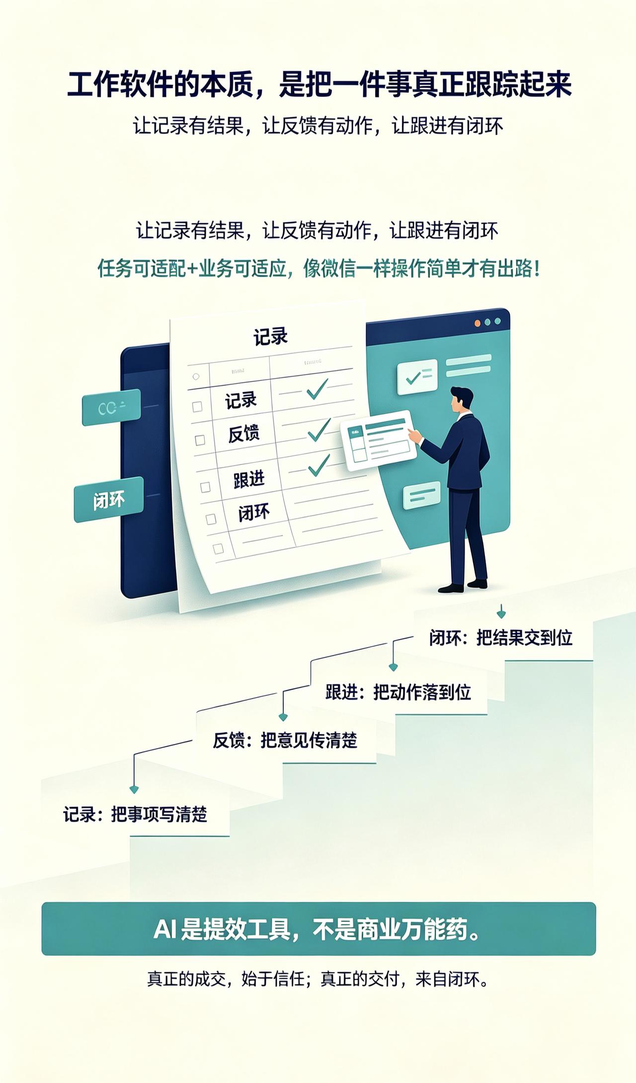 现场工作软件的本质，是把一件事真正落地——让记录有结果，反馈有动作，跟进有