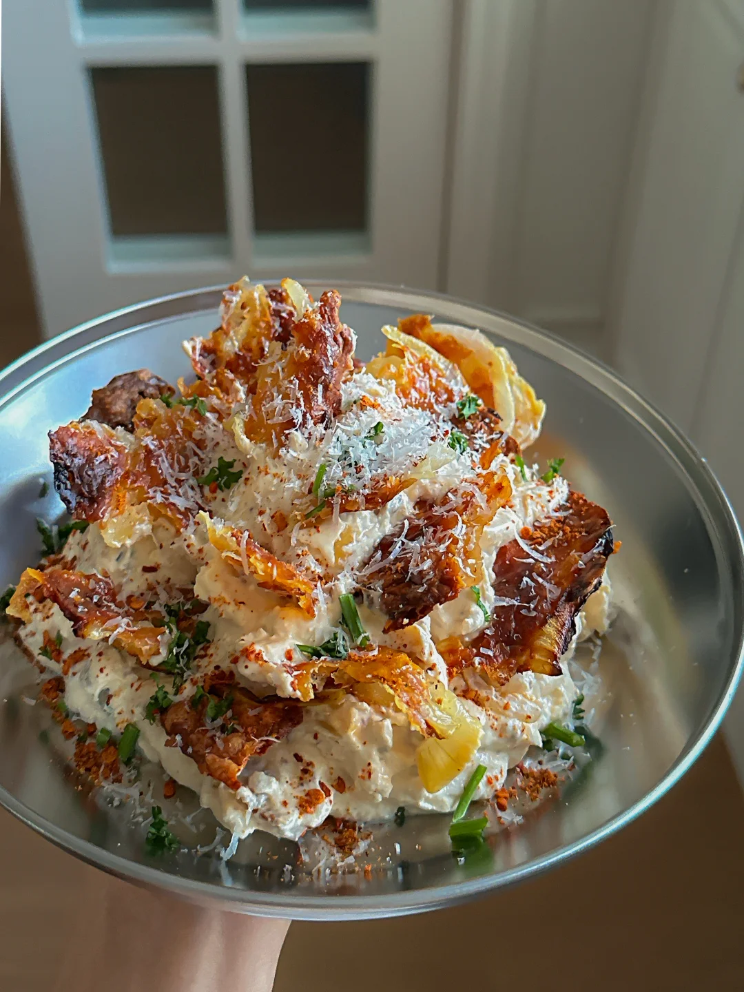 脆烤芝士洋葱拌酸奶🥣我的周末食欲稳定剂❗️