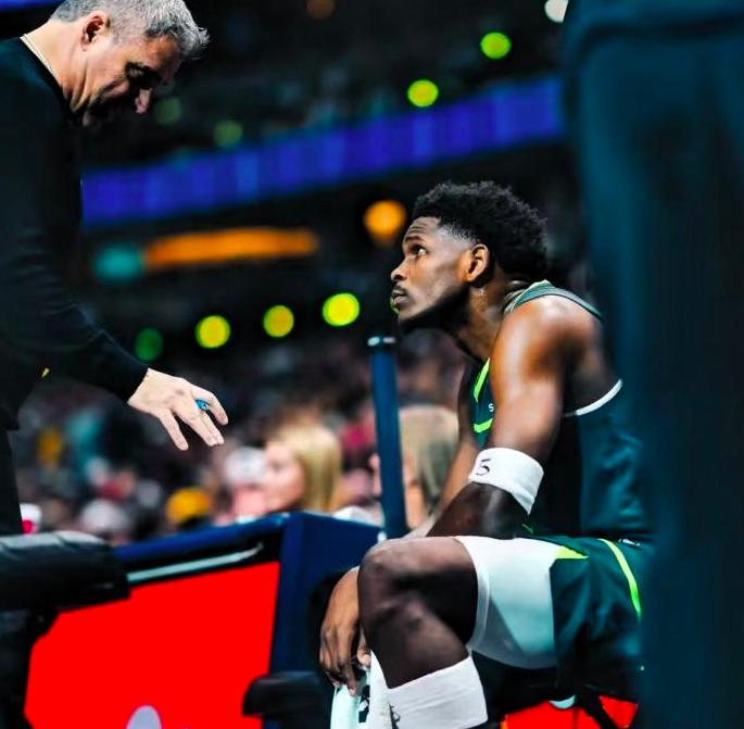 首轮G1输给掘金的森林狼，最坏的结果必定有两个！1，这轮系列赛，森林狼是一场都