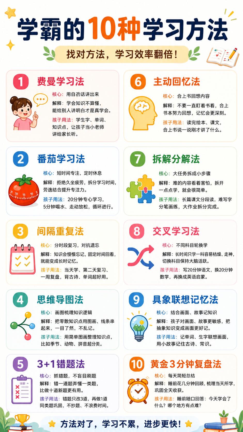 太扎心！陪读3年我才悟出：拉开孩子差距的不是智商，而是这张图！说实话，我也曾