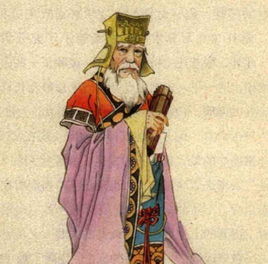 汉初，一个百岁老头斜卧在榻上，嘴里没剩一颗牙，正含着乳母的乳汁吮吸。身旁上百名妻