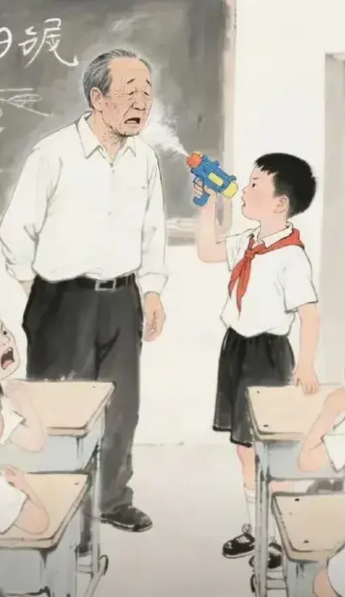 浙江瑞安林老师，犯了3个错误。第1、教室内给学生发糖，奖励糖。如果学生吃了糖，