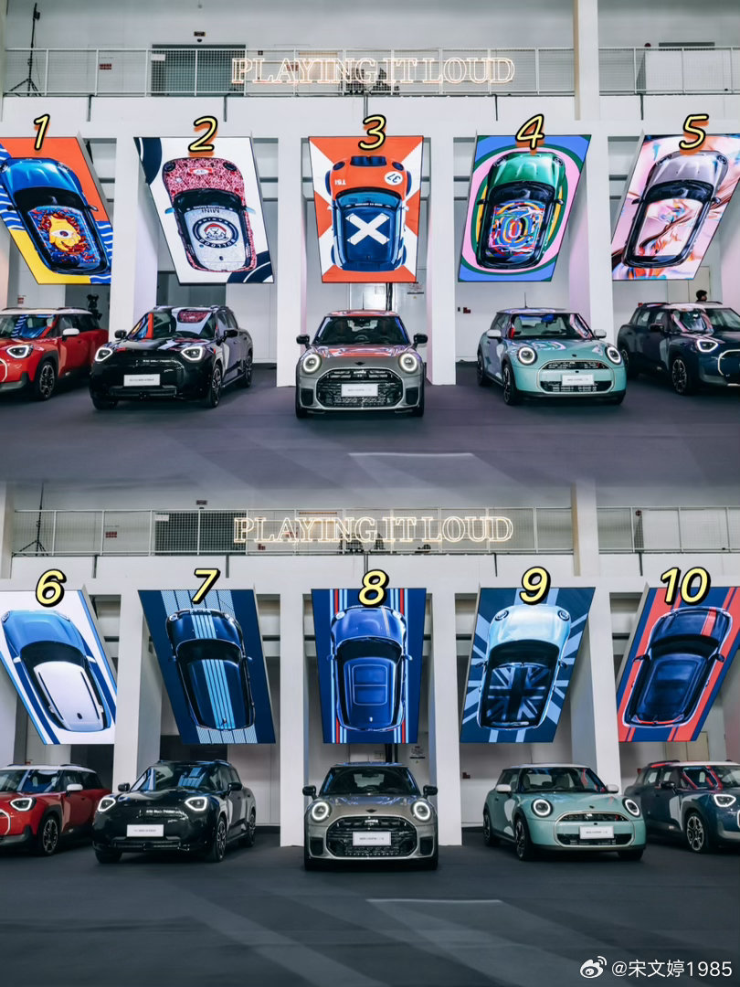 友情帮忙MINI做个小调研：1、你会花钱装修你的车顶吗？2、这是十个车顶图案造型