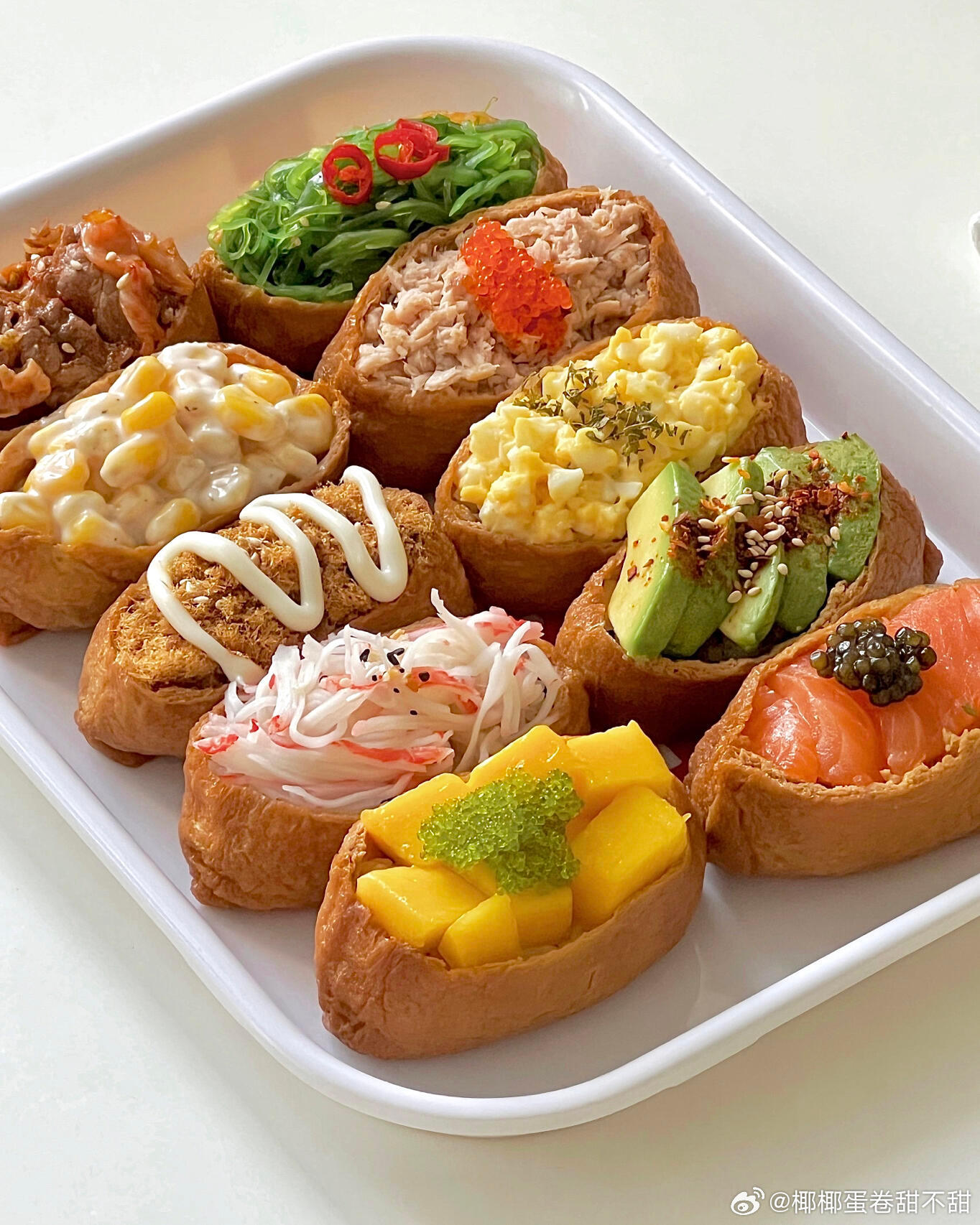 日常秋日野餐必备🌸花样油豆腐寿司🍣·馋了很久的网红油豆腐寿司终于被